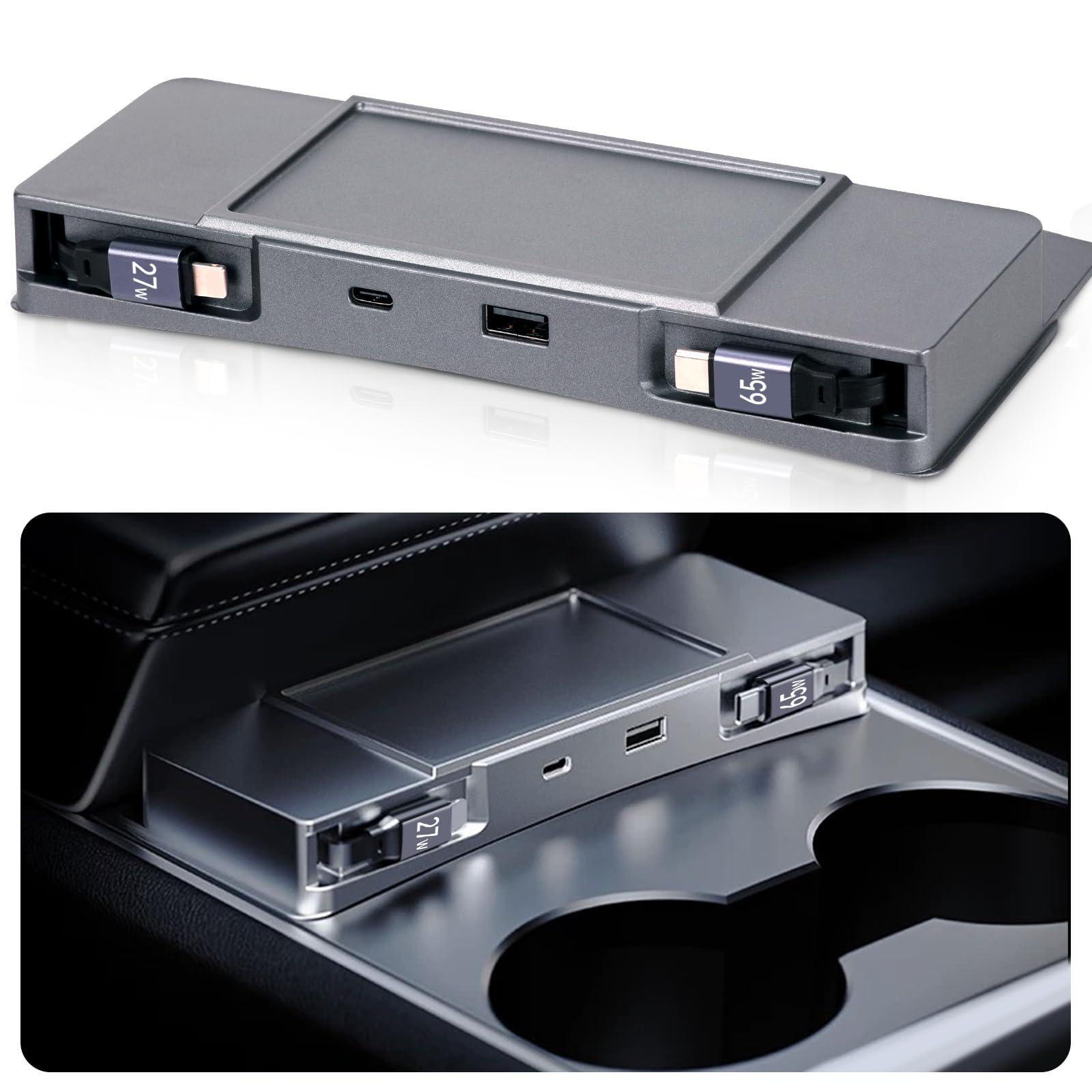 Hub USB DGXWLLW para Tesla Model Y 2020-2024 Model 3