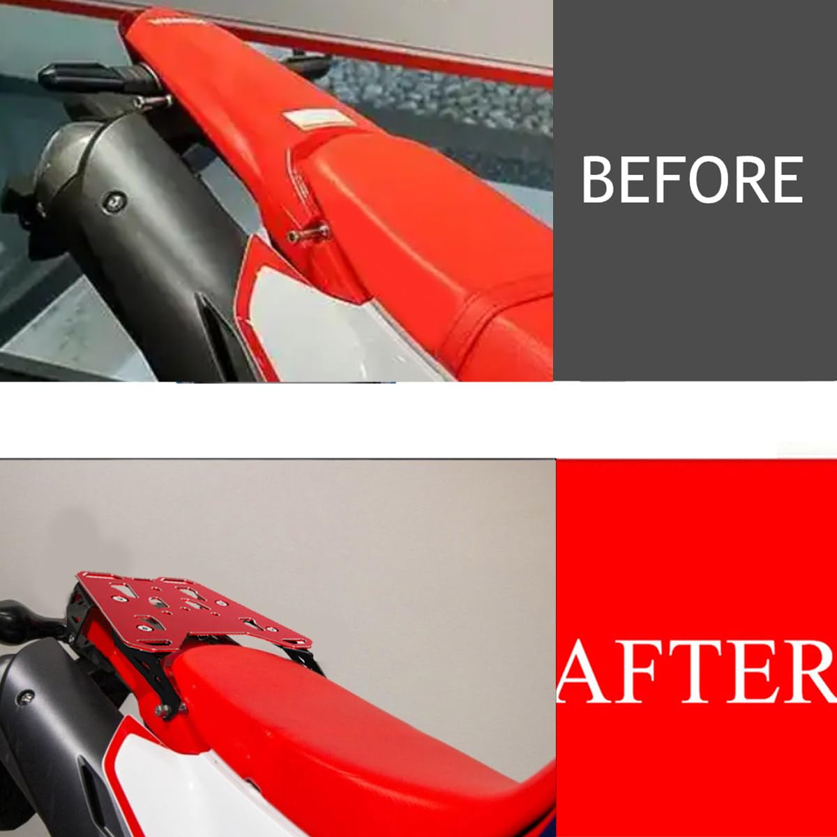 Portaequipajes trasero multifunción para Dirt Bike 3D CNC - Imagen 3