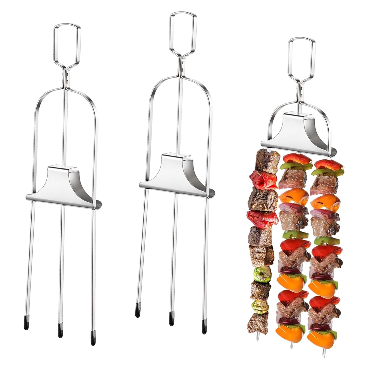 3 Pcs Pinchos de Brocheta para Asar - 14'' Pincho de