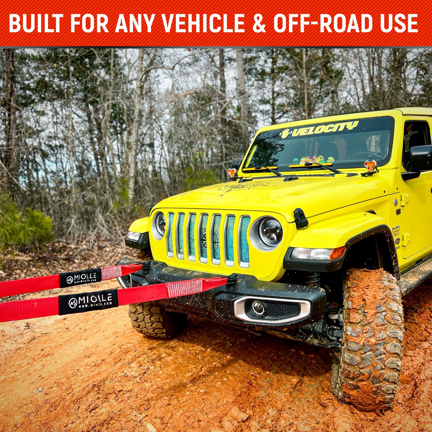 MiolleGear Tow Strap 3�x20�- 33400lbs MBS Kit de Correa de - Imagen 5