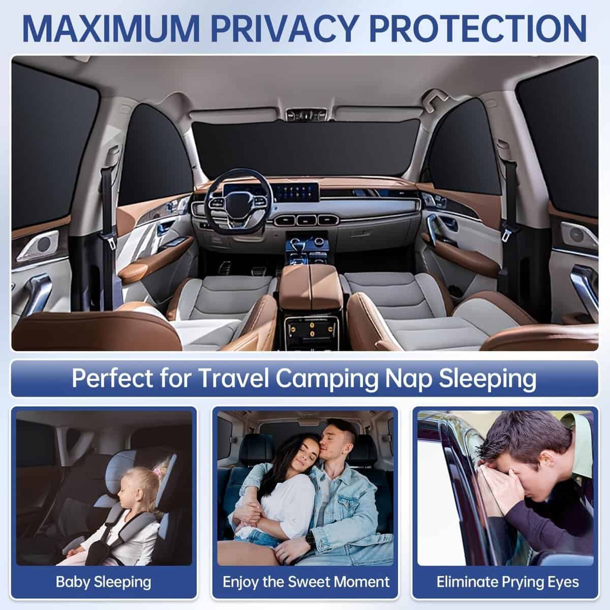 6pcs Car Window Shades para Toyota Prius 2023 2024 2025, - Imagen 3