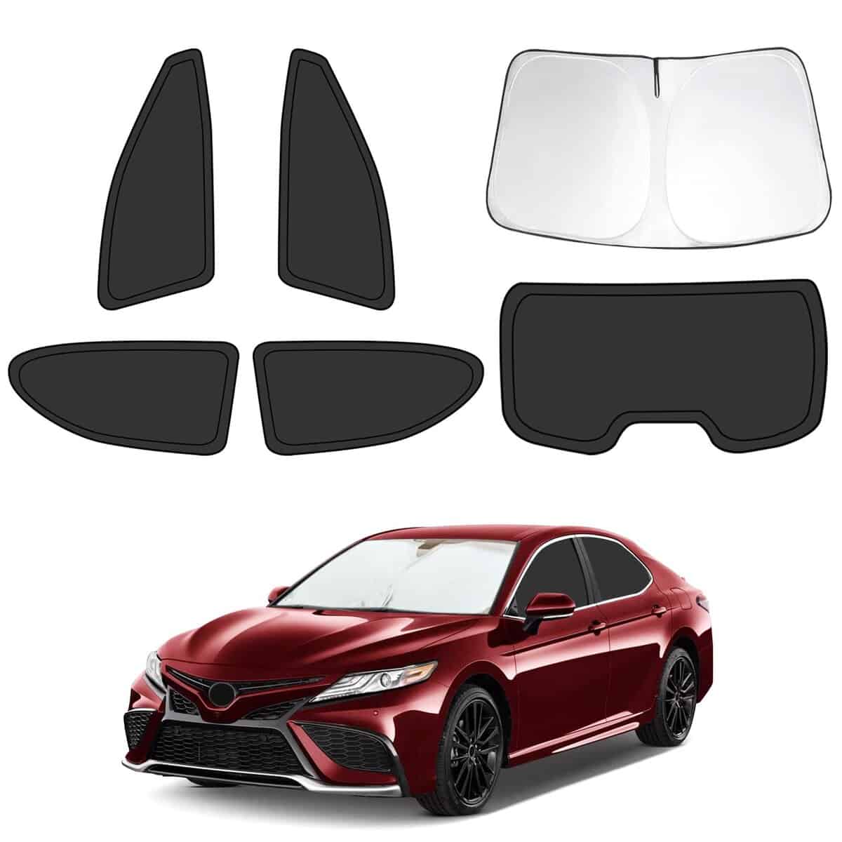 6pcs Cubiertas de Ventana para Automóvil para Toyota Camry
