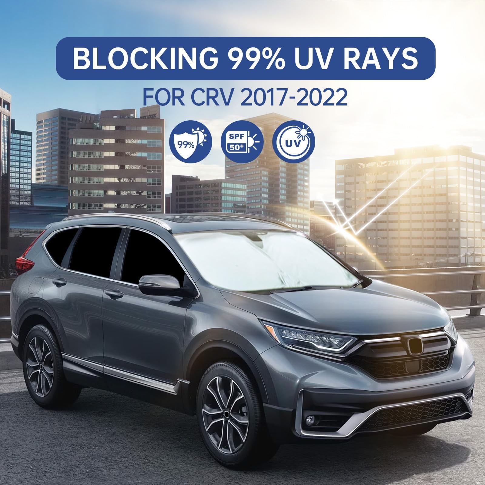 8pcs Cubiertas de Ventana de Coche para Honda CRV - Imagen 7