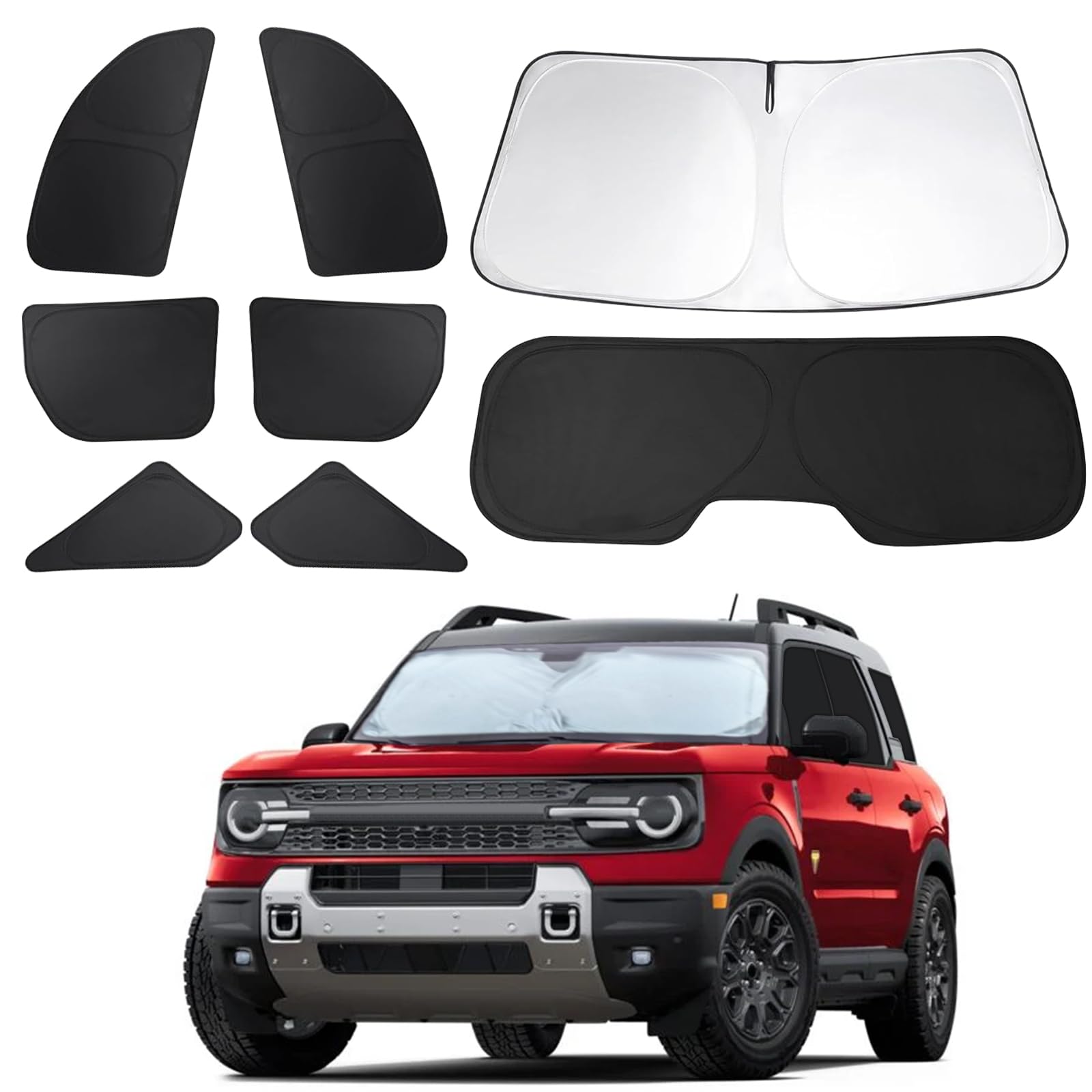 8pcs Car Window Shades for Ford Bronco Sport 2021 2022 2023