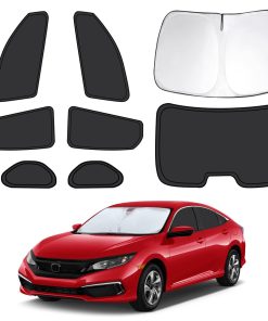 8pcs Cubiertas de Ventana para Coche para Honda Civic