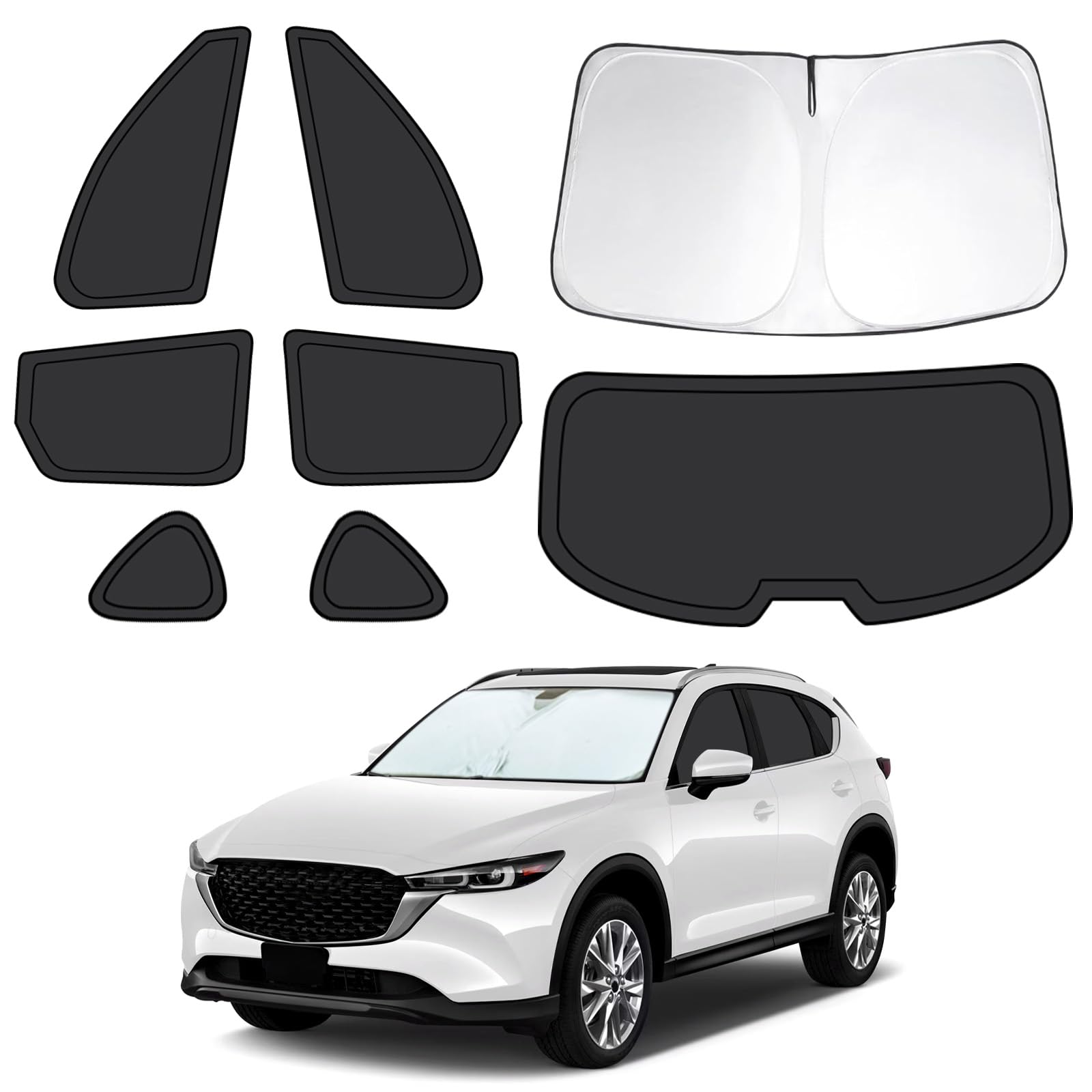 8pcs Car Window Shades para Mazda CX-5 2017-2025, Cubiertas