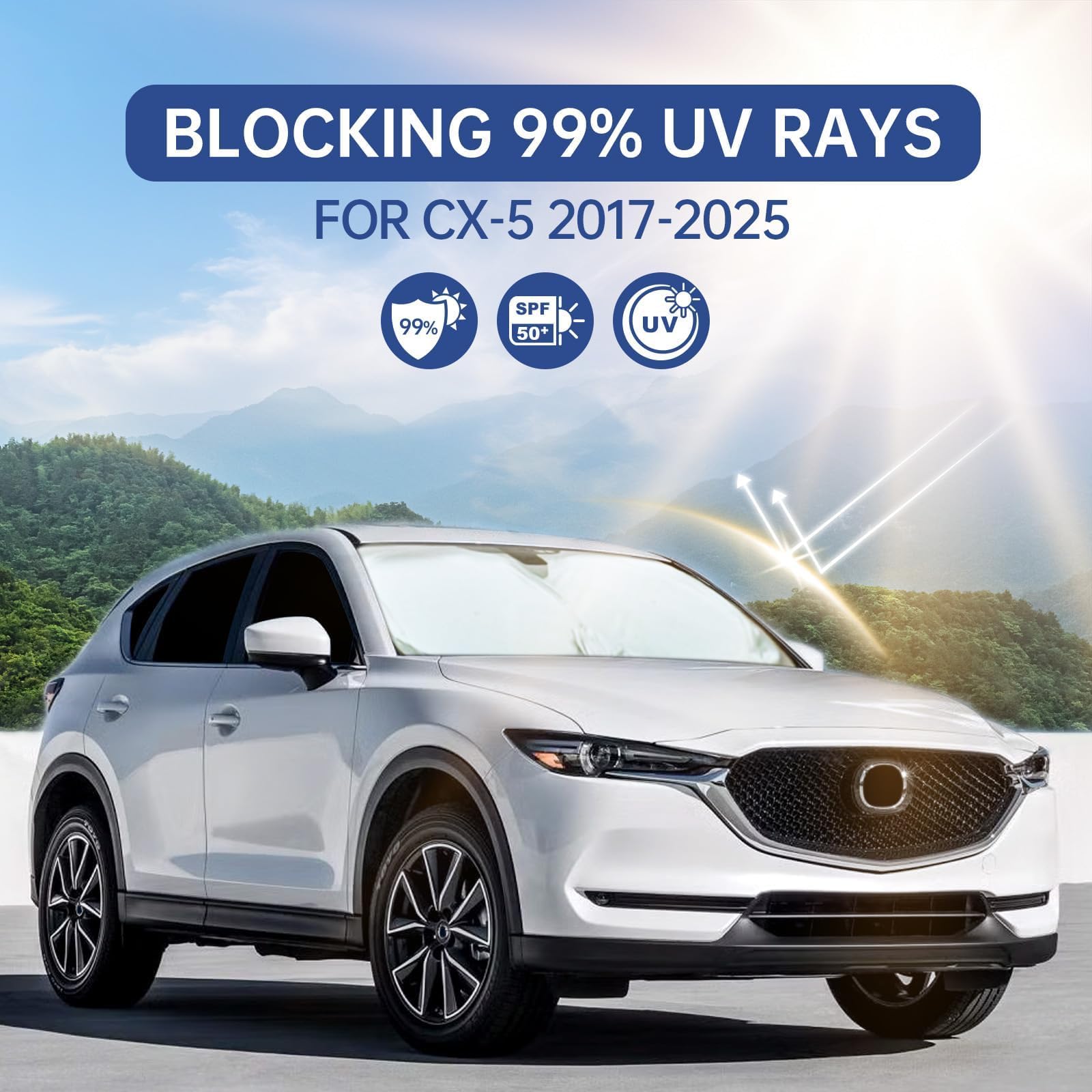 8pcs Car Window Shades para Mazda CX-5 2017-2025, Cubiertas - Imagen 7