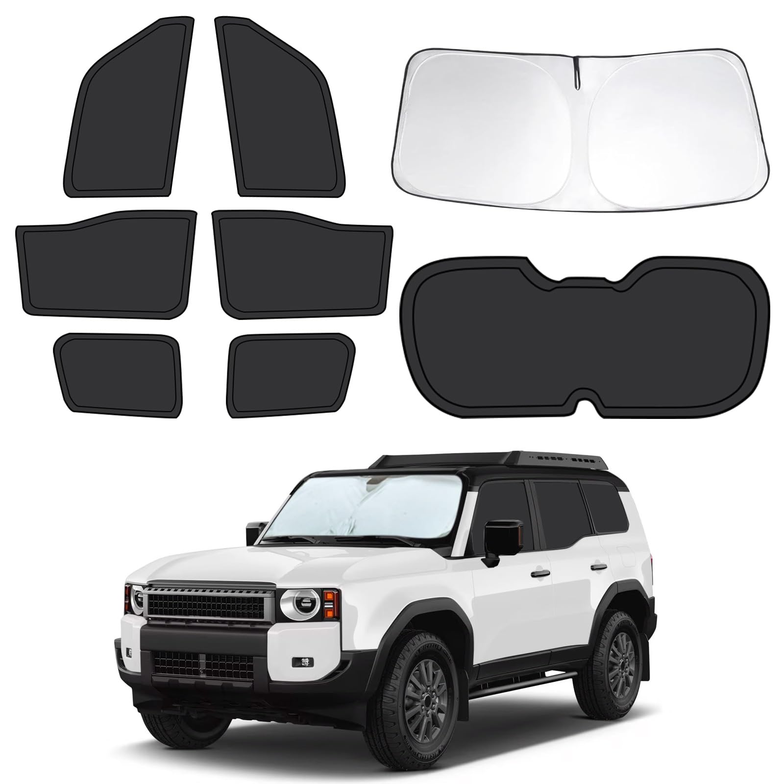 8pcs Car Window Shades para Toyota Land