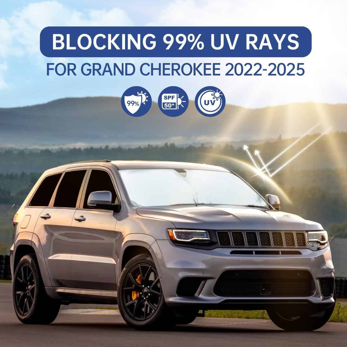 8pcs Car Window Shades for Jeep Grand Cherokee(Grand - Imagen 7