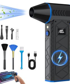 Soplador de Aire Comprimido de 10000mAh con Dos Luces LED -