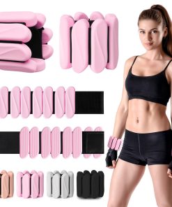 Pesa en las muñecas, Paquete de 2 Pesas Ajustables para