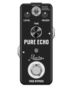 Pedal de Efecto de Retardo Digital Rowin Pure Echo con