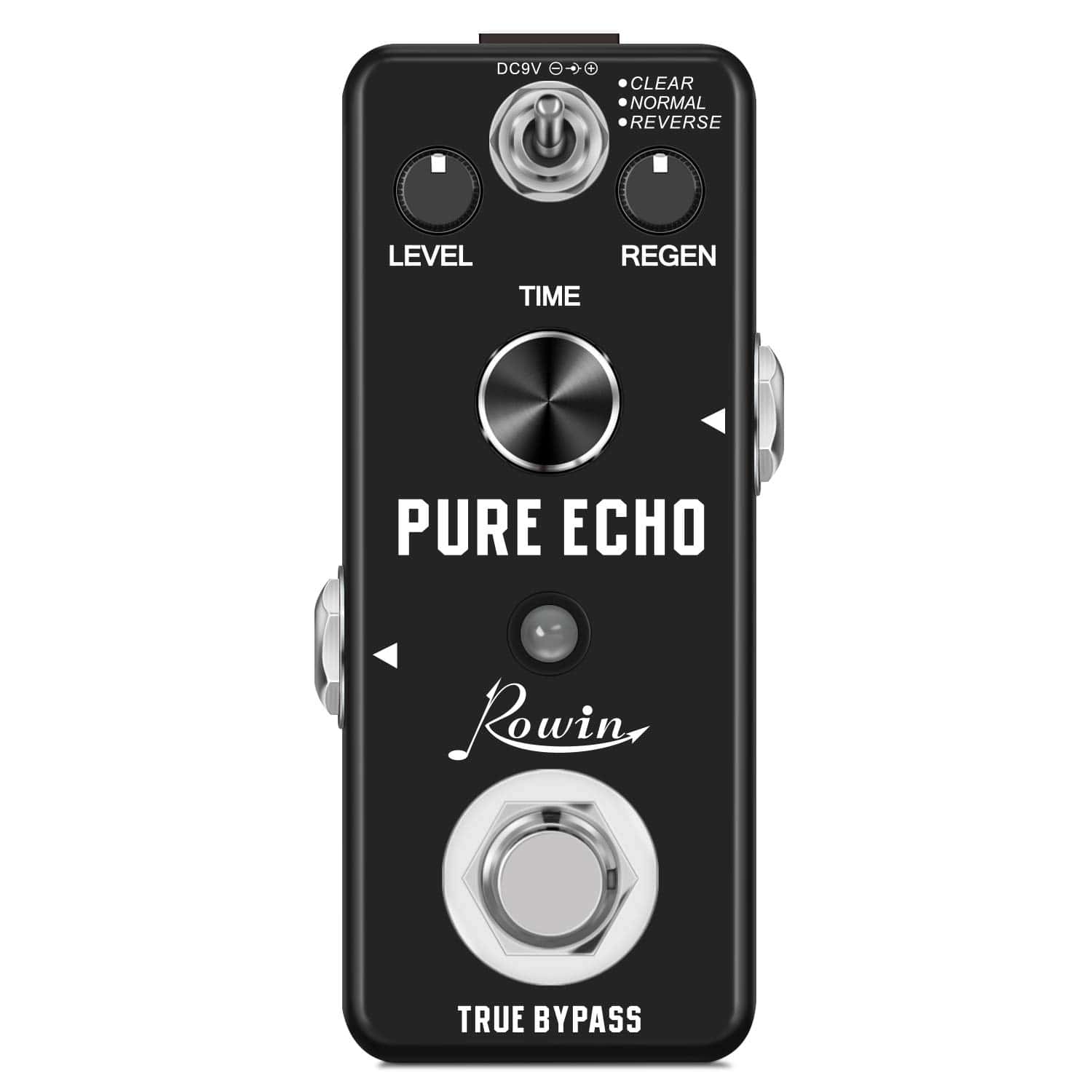 Pedal de Efecto de Retardo Digital Rowin Pure Echo con