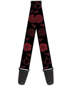 Correa para guitarra Buckle-Down - Símbolos sobrenaturales