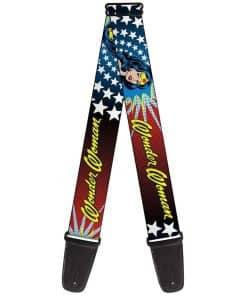 Correa de guitarra DC Comics, Wonder Woman Face Stars, 2