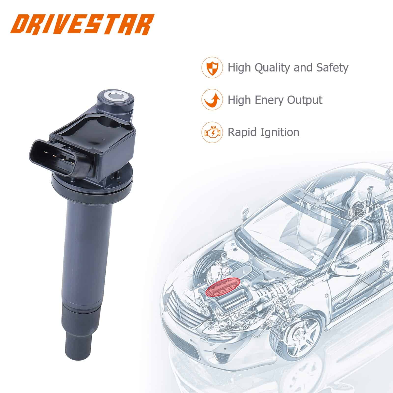 Bobina de Encendido DRIVESTAR 2000-2006 para Toyota Camry - Imagen 4
