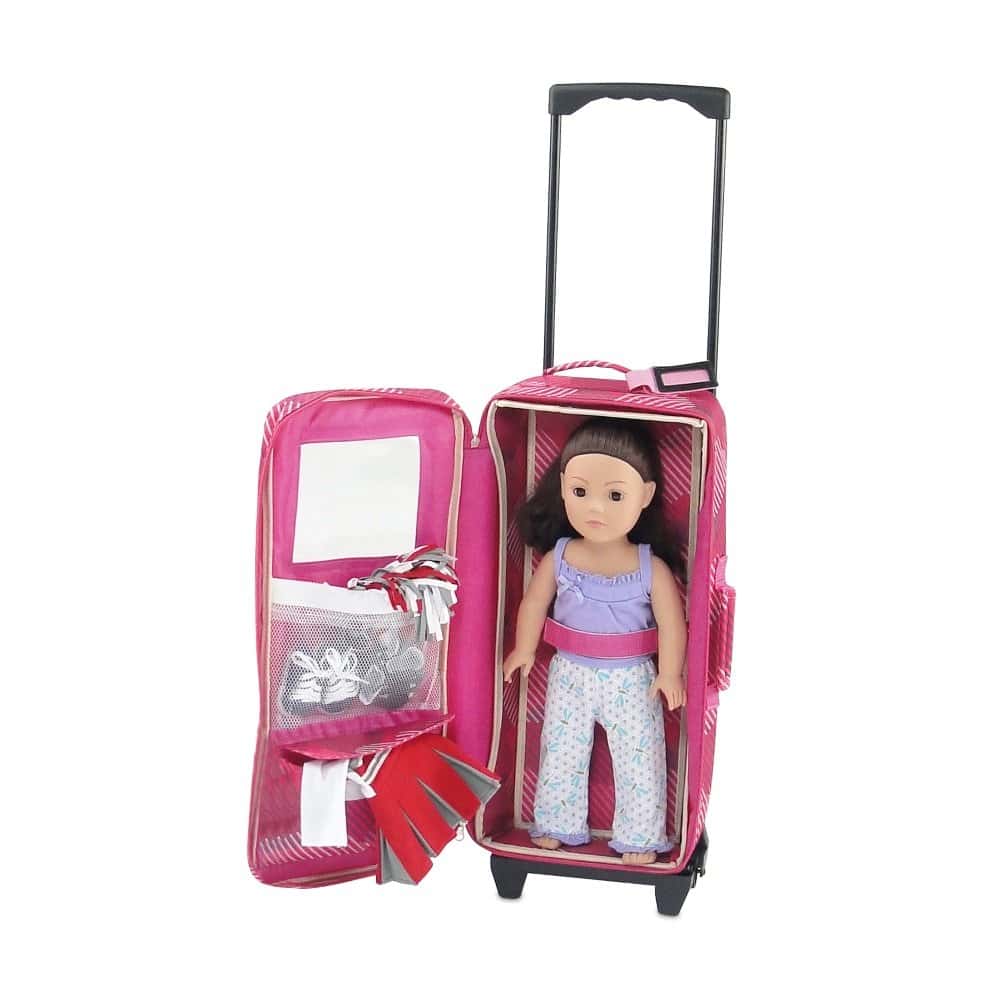 Maleta de viaje para muñeca de 18 pulgadas Emily Rose con - Imagen 8