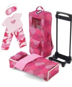 Maleta de viaje para muñeca de 18 pulgadas Emily Rose con