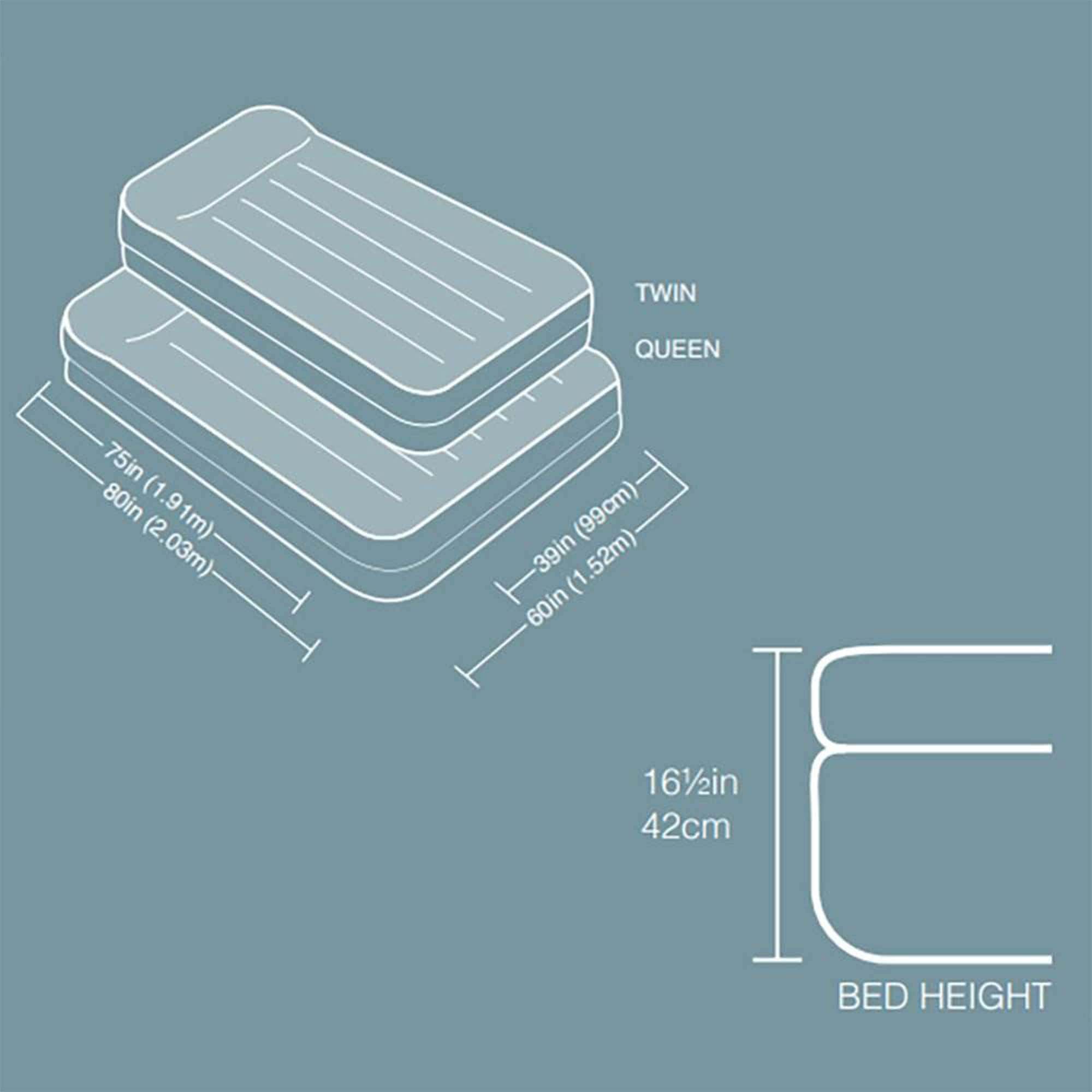 Cama de aire elevada Intex Dura-Beam Standard Series Pillow - Imagen 8
