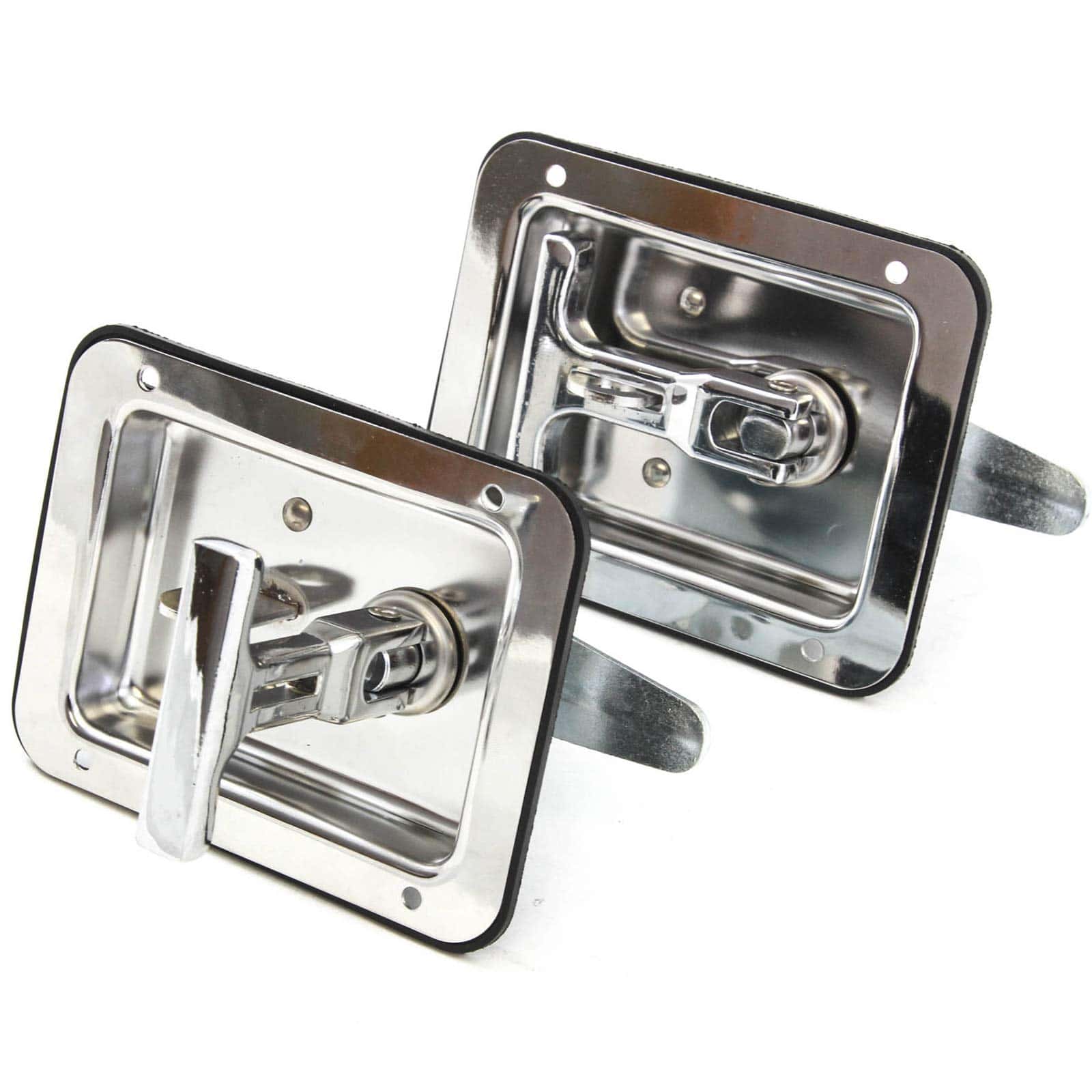 2 Cerraduras de Puerta de Remolque T-Handle Acero