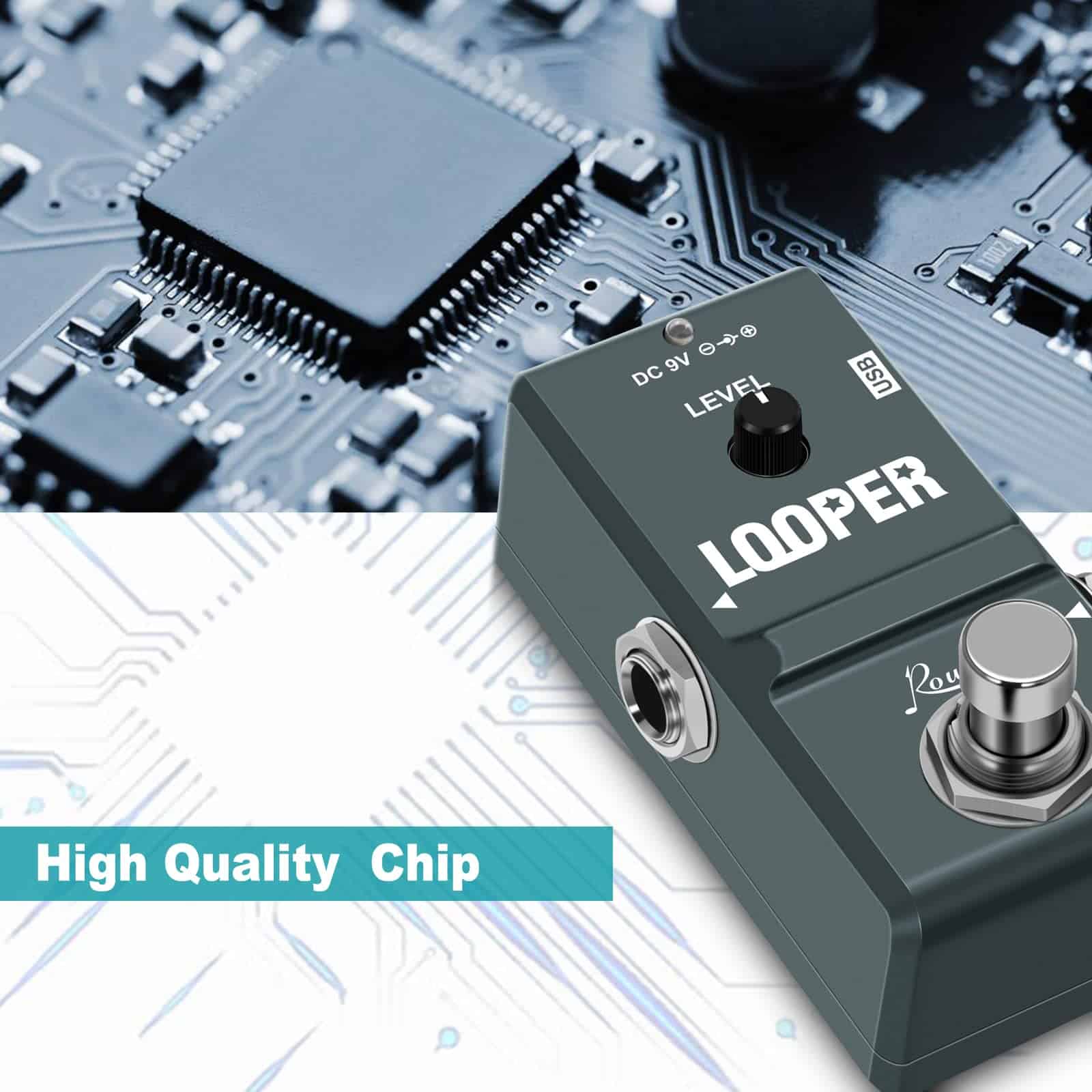 Pedal de Efecto para Guitarra Eléctrica Rowin Tiny Looper - Imagen 4