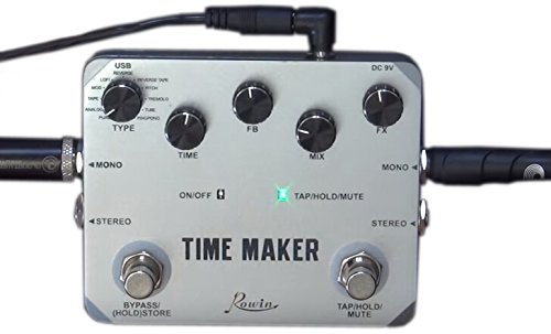 Pedal de Delay Rowin Time Maker con 11 Tipos de Delay para - Imagen 8