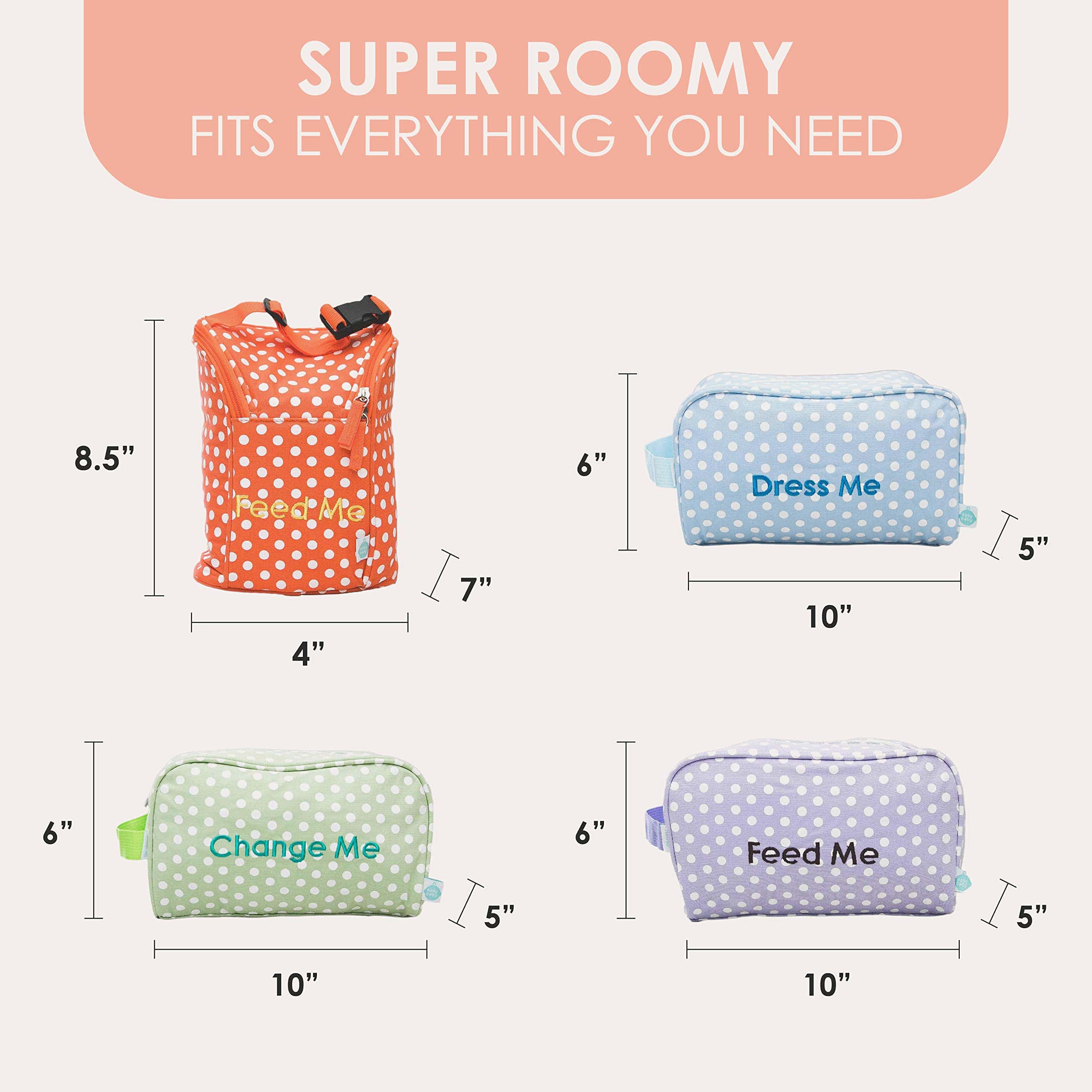 Organizador de pañales, biberones y suministros para bebé - - Imagen 5