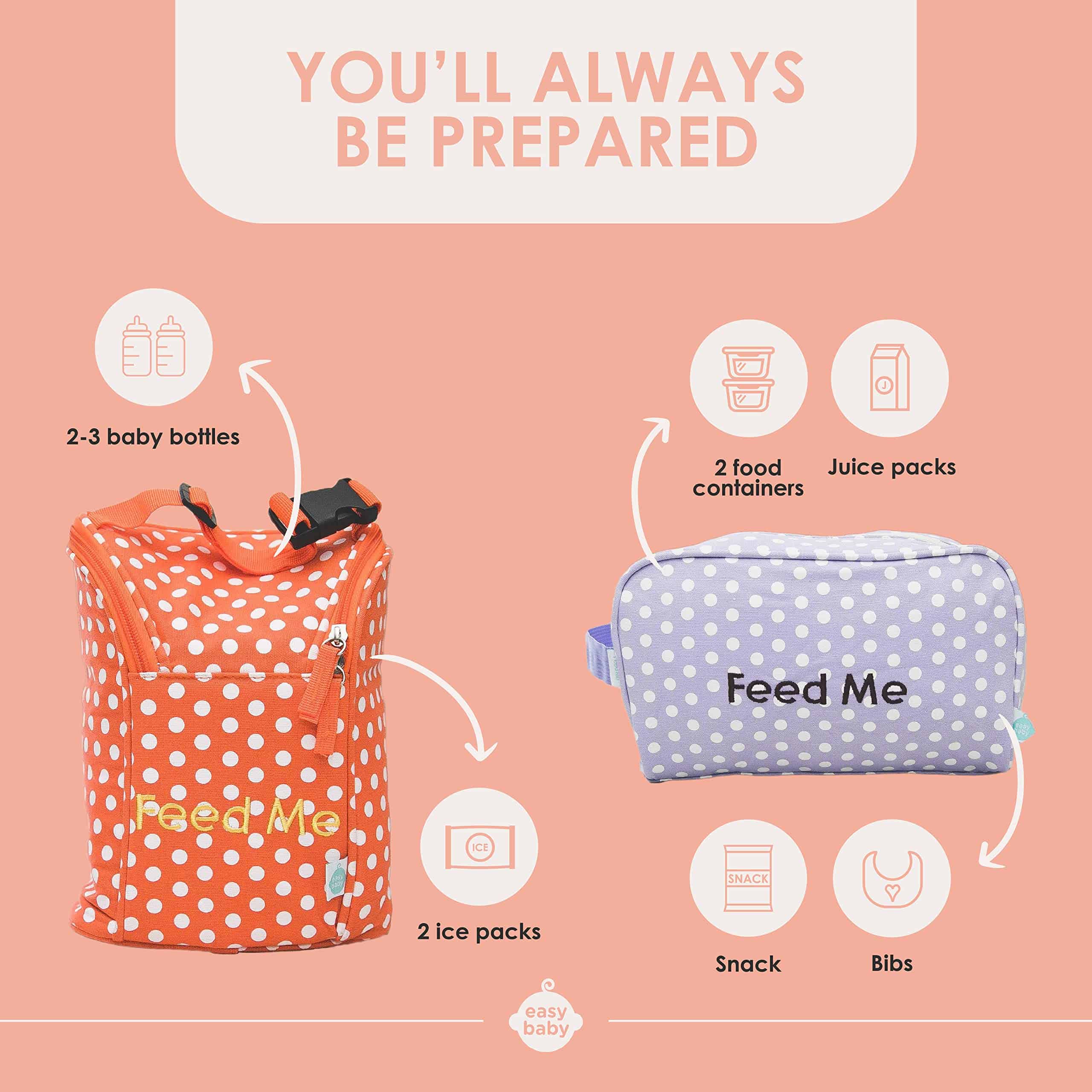 Organizador de pañales, biberones y suministros para bebé - - Imagen 4