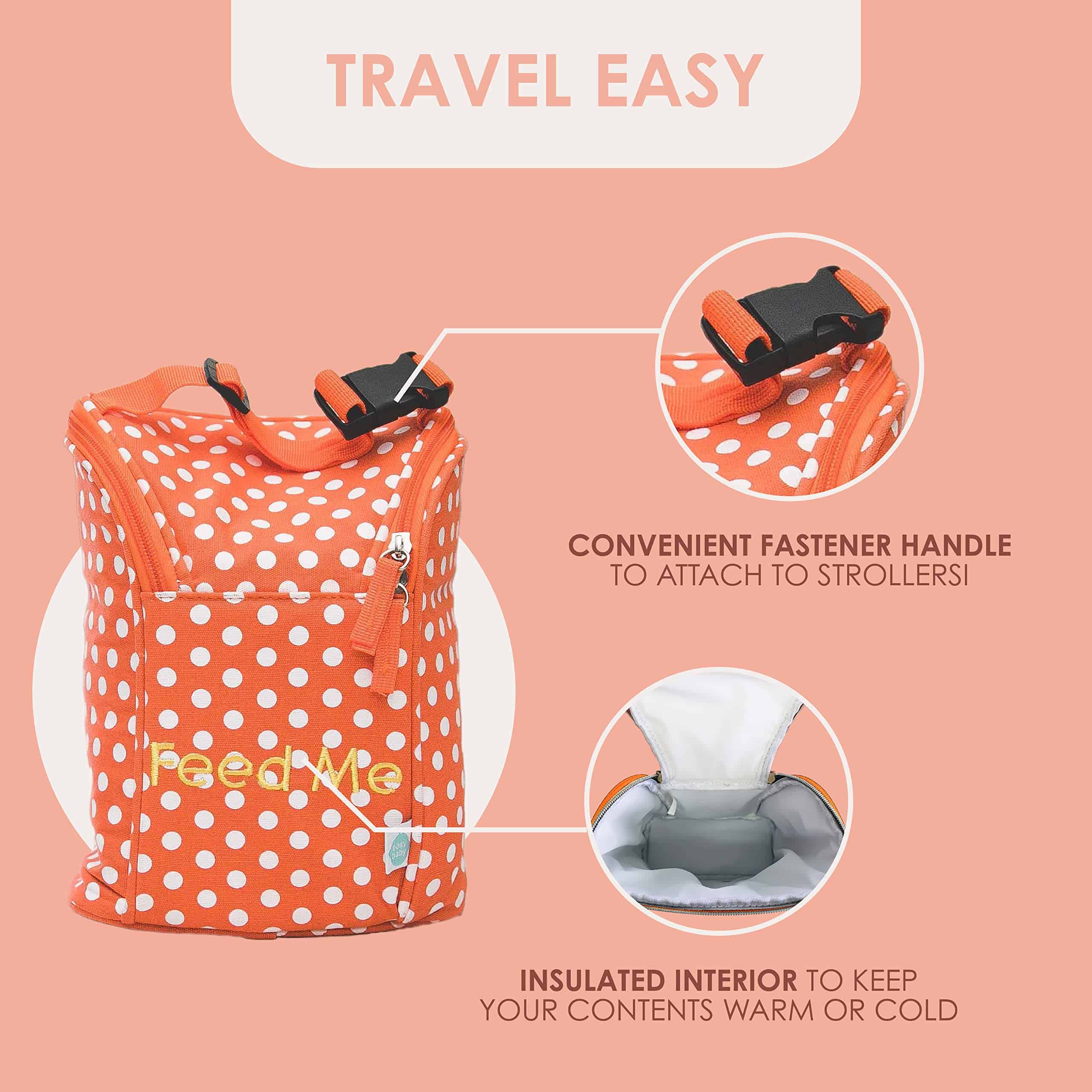 Organizador de pañales, biberones y suministros para bebé - - Imagen 7