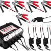 Cargador/Mantenedor de Batería de 5 Bahías 6/12V 1.5AMP con