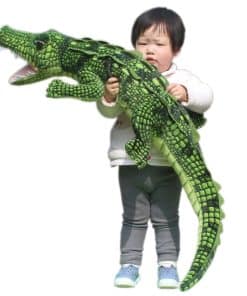 JESONN Peluche realista de animales de peluche.Cocodrilo de