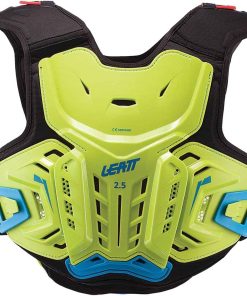 Protector de pecho Leatt para niños color lima