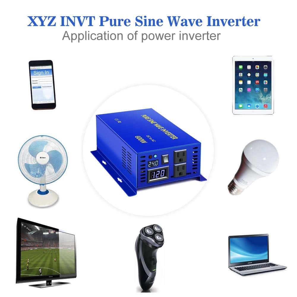 Inversor de Corriente XYZ INVT 600w Onda Senoidal Pura - - Imagen 6