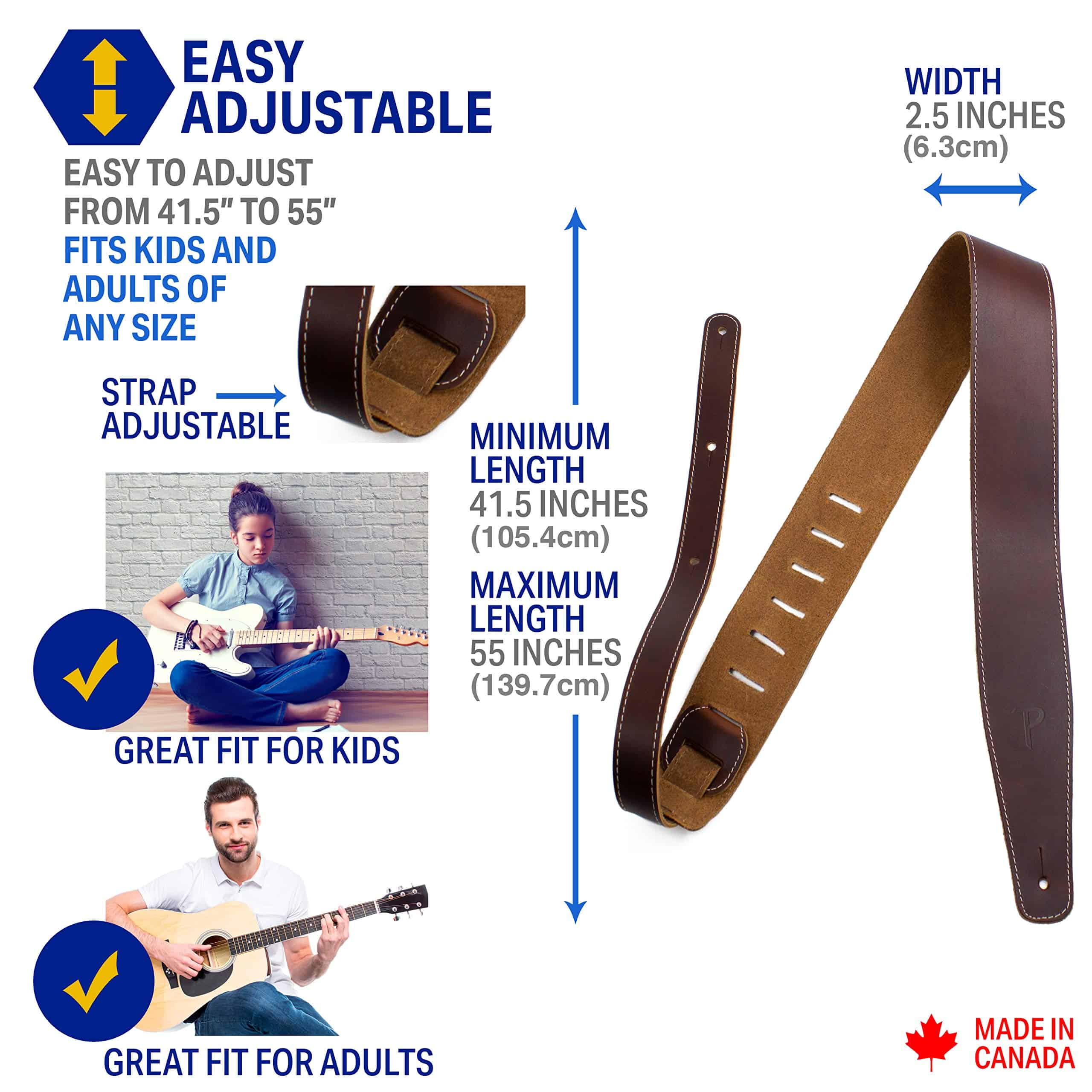 Correa de Guitarra Ajustable de la Serie -25S-7050) - Imagen 3