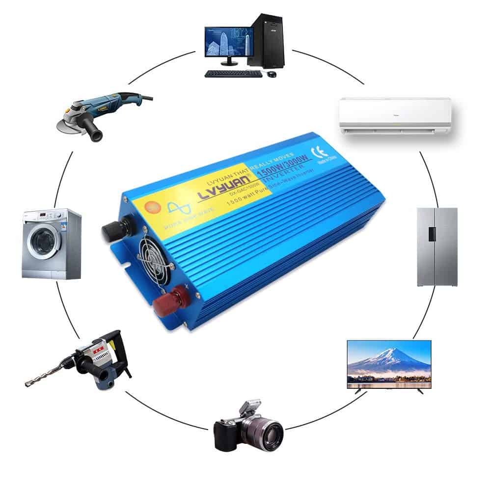 Inversor de Onda Sinusoidal Pura Cantonape 1500W 12V a 110V - Imagen 5