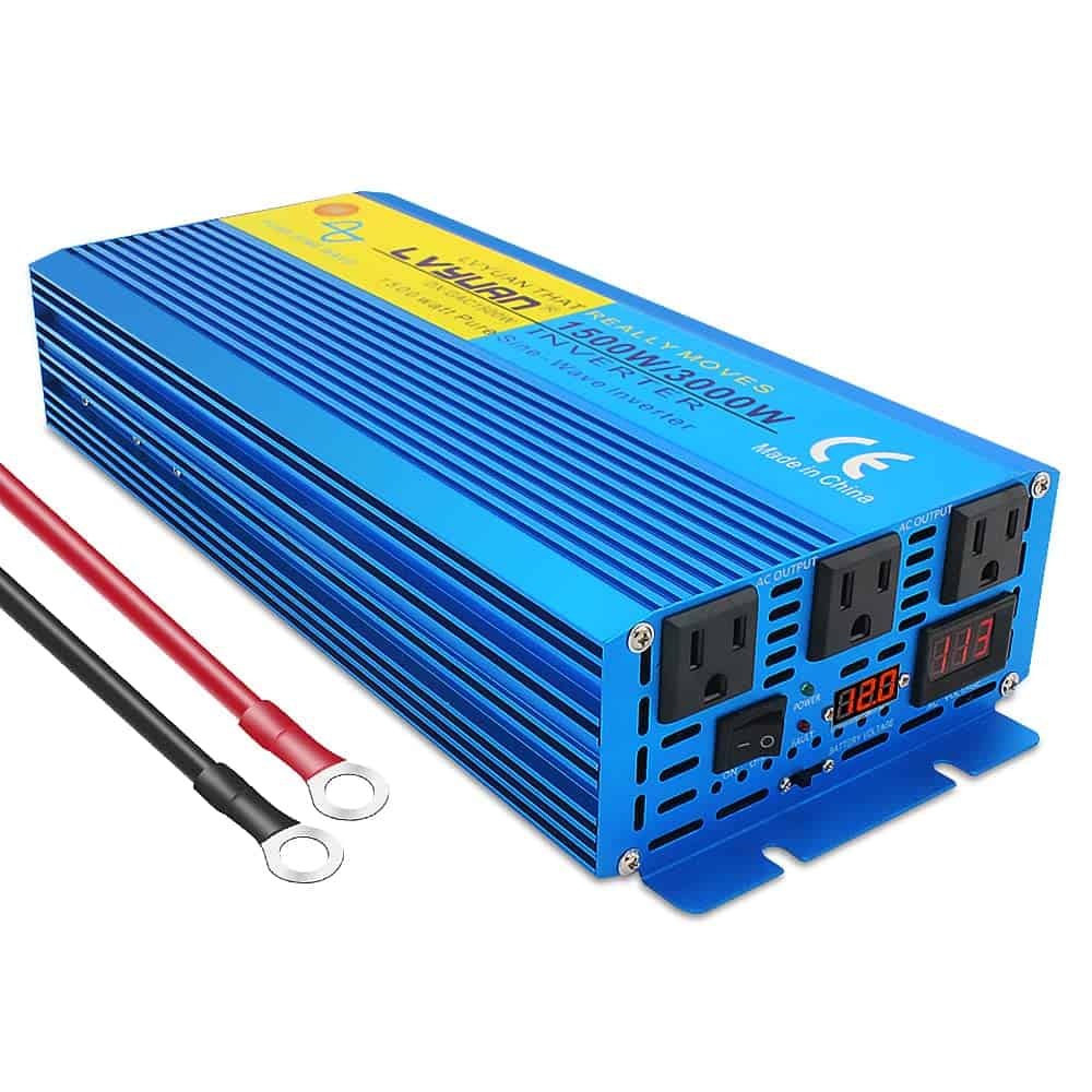 Inversor de Onda Sinusoidal Pura Cantonape 1500W 12V a 110V