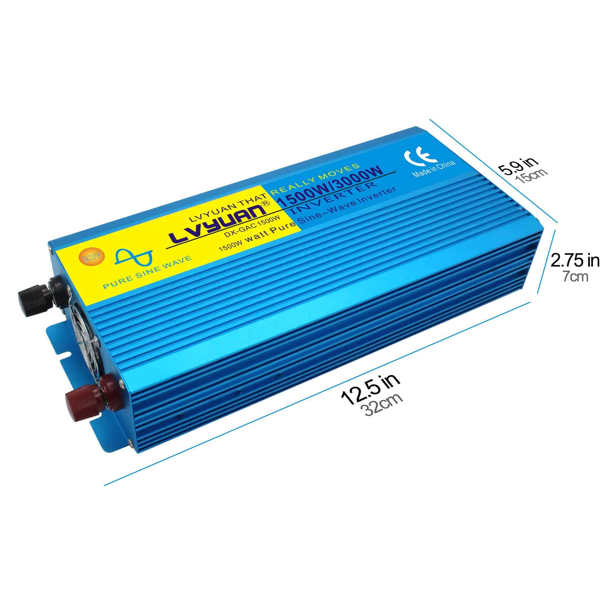 Inversor de Onda Sinusoidal Pura Cantonape 1500W 12V a 110V - Imagen 8