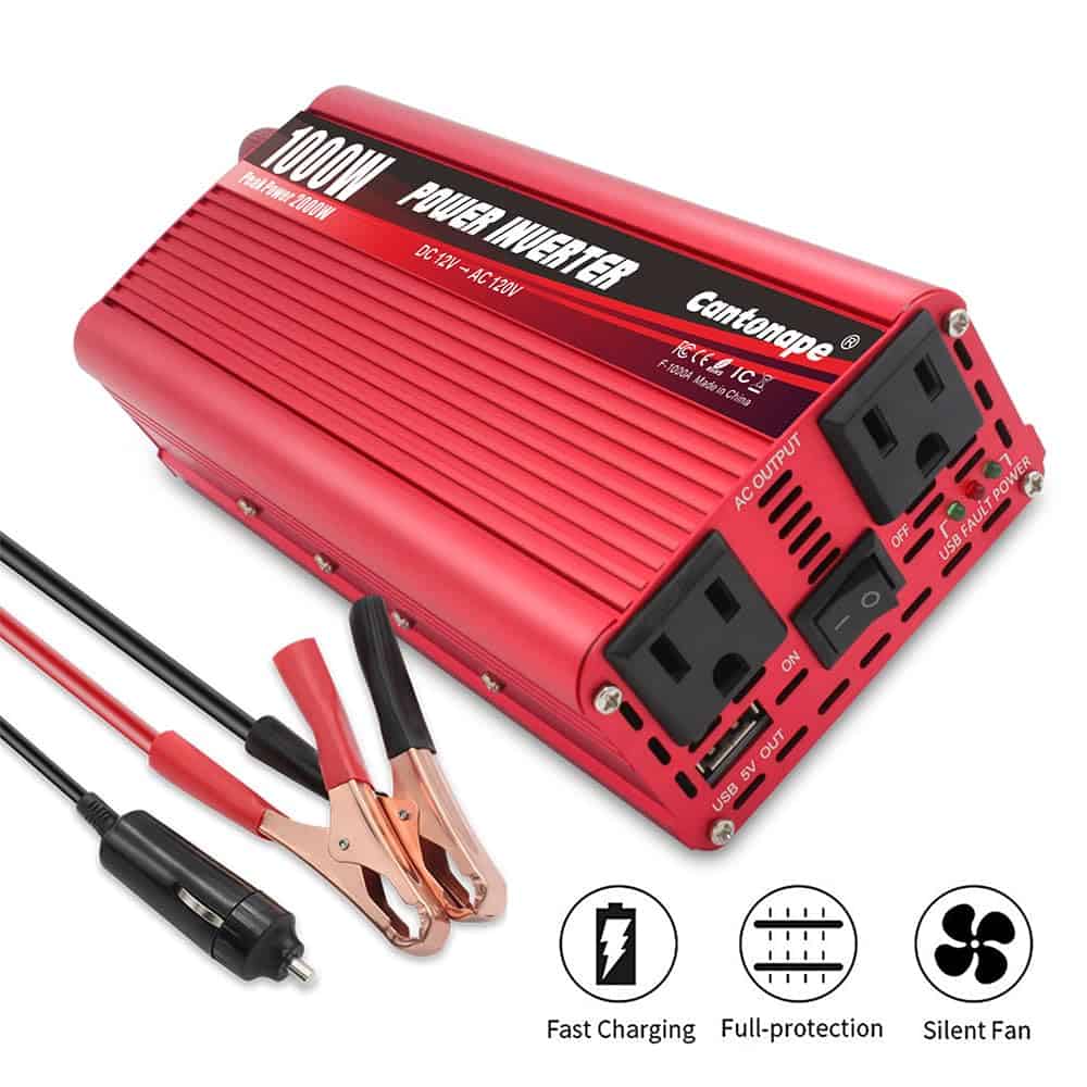 Cantonape 1000W/2000W(Peak) Convertidor de corriente DC 12V - Imagen 7