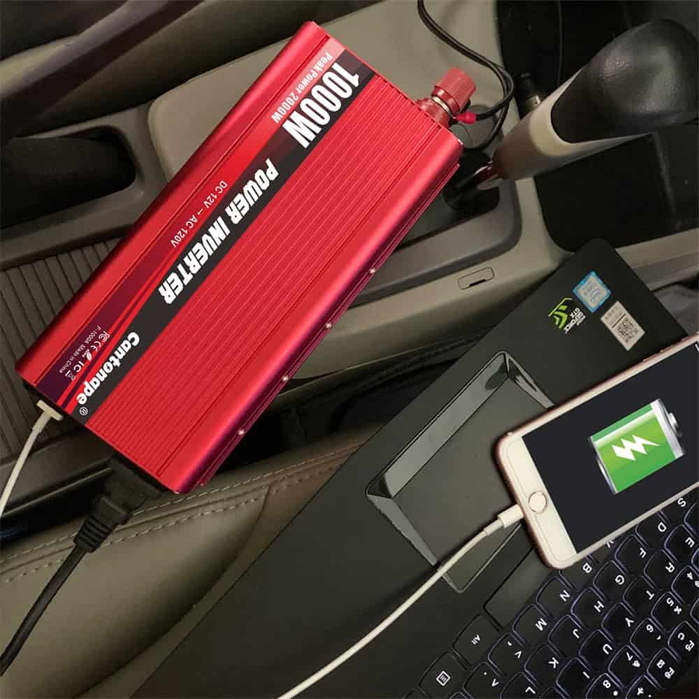 Cantonape 1000W/2000W(Peak) Convertidor de corriente DC 12V - Imagen 8