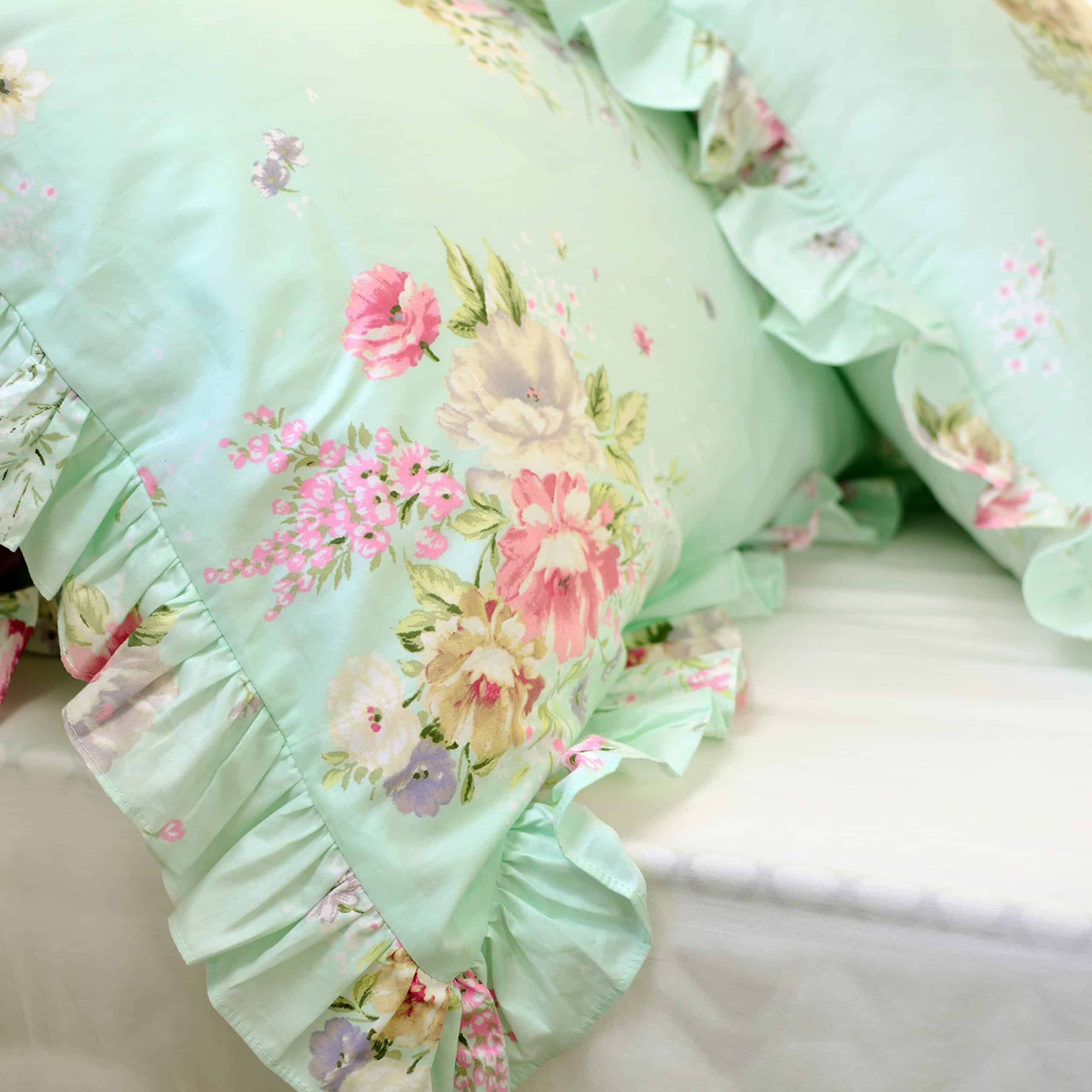 Juego de Funda Nórdica Verde Floral FADFAY Juego de Ropa de - Imagen 6