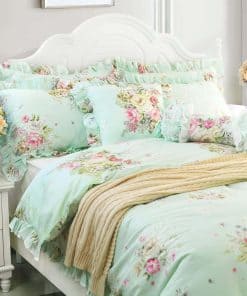 Juego de Funda Nórdica Azul Claro FADFAY con Estampado