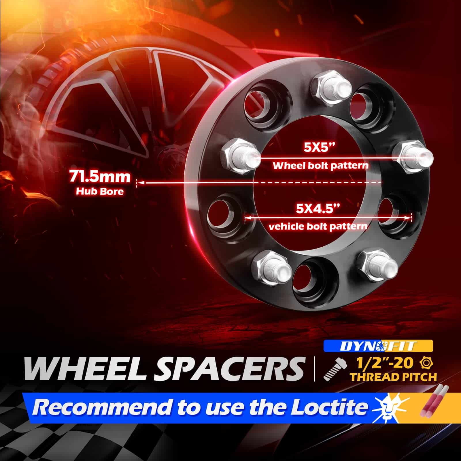 Adaptadores de Rueda 5x4.5 a 5x5 4 Piezas para Je-ep Jk Wk - Imagen 3