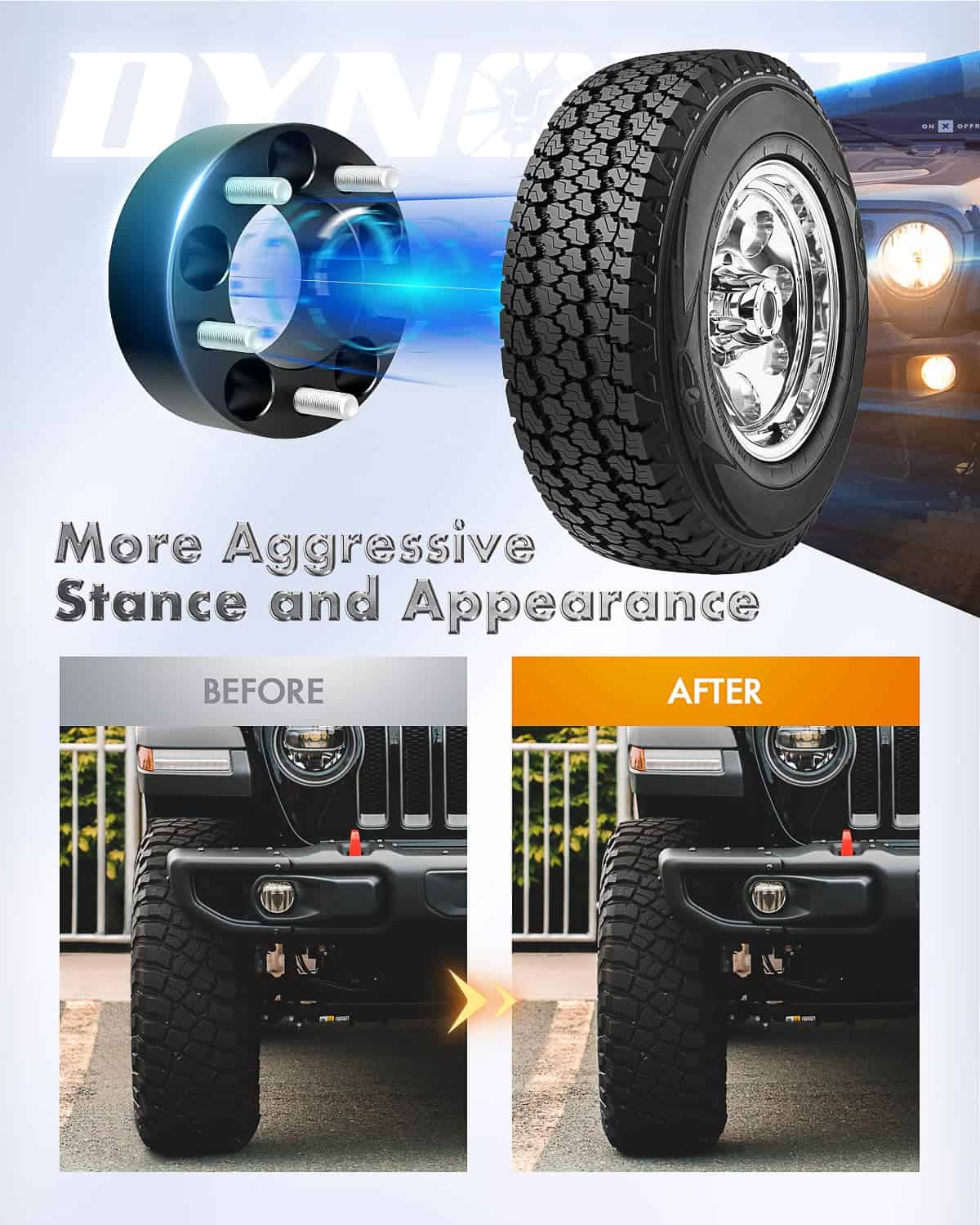 Espaciadores de Rueda 5x4.5 para Je/ep XJ KJ KK TJ ZJ KJ - Imagen 8