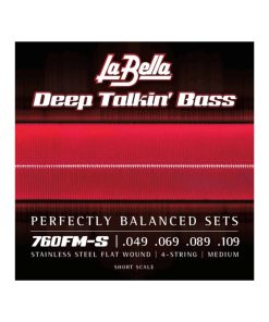 La Bella 760FM-S Deep Talkin' Stainless Steel Flat Wound -