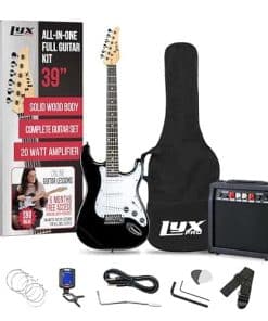 Guitarra eléctrica LyxPro de 39" pulgadas kit completo para