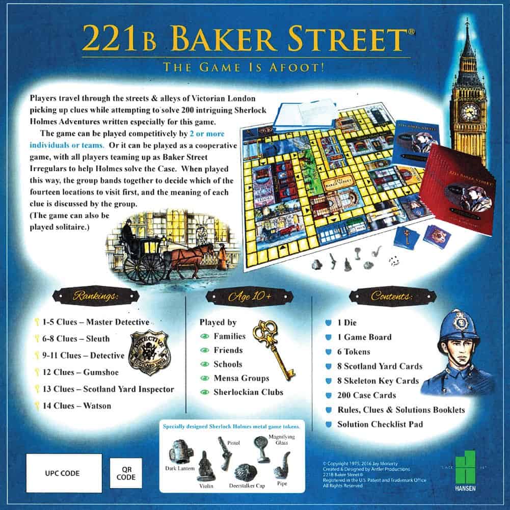 Juego de mesa Deluxe 221B Baker Street - 200 Aventuras - Imagen 4