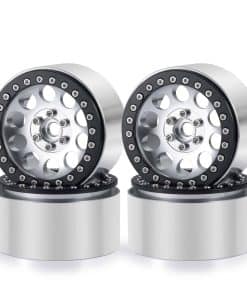 RCLIONS 4PCS Ruedas de Aleación de Aluminio 2.2" Beadlock