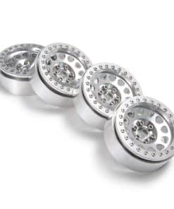 RCLIONS 4PCS Rines de Aleación de Aluminio 2.2" Beadlock