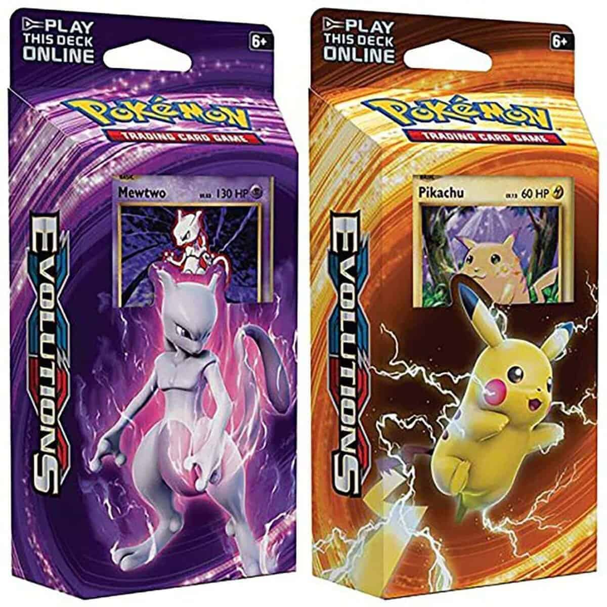 Barajas de Juego de Cartas TCG Pokemon Mewtwo & Pikachu XY