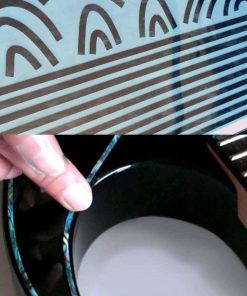 Calcomanía/Adhesivo para cuerpo, mástil, pala (Negro Perla)